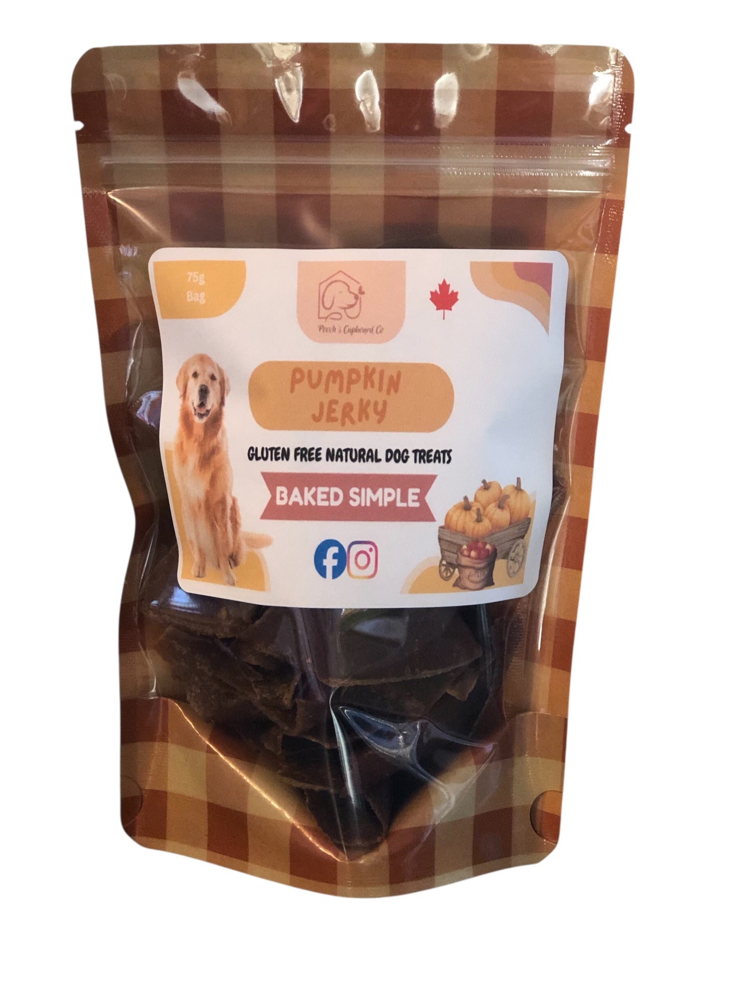 Pumpkin Jerky Gluten-free & Grain-free Dog Treats