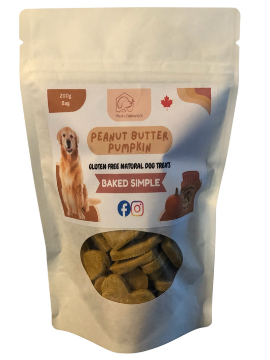 Pumpkin & Peanut Butter Gluten-free Dog Treats